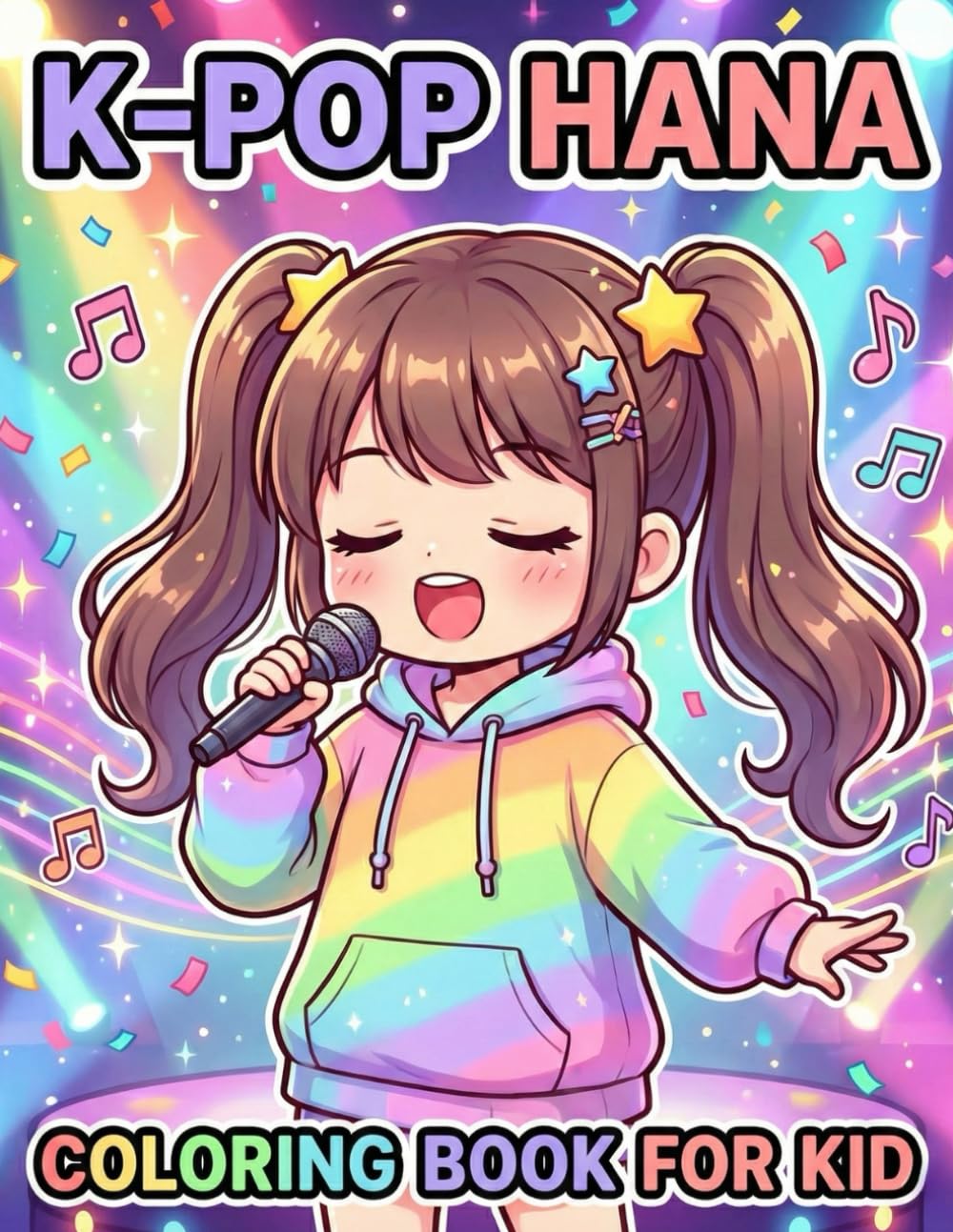 K-Pop Coloring Book for Kids: A Cute Chibi Adventure with Adorable Idols, Fashion, and Fun Activities for Girls, Teens, and Fans of Korean Pop Culture