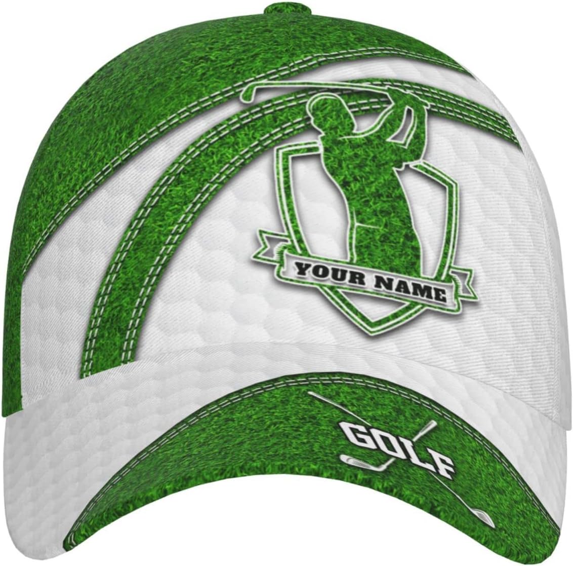 Golf Cap, Personalized Baseball Hat for Men Custom Text/Name Printing Adjustable Golf Baseball Cap Gifts for Friends