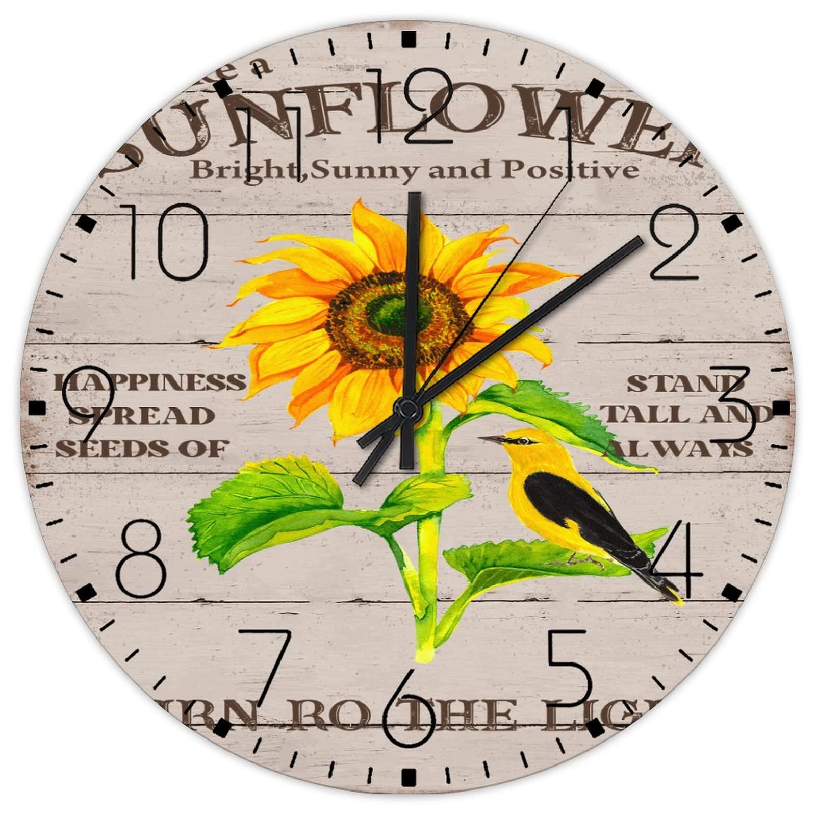 Horloge ronde en bois pour piscine et espaces professionnels