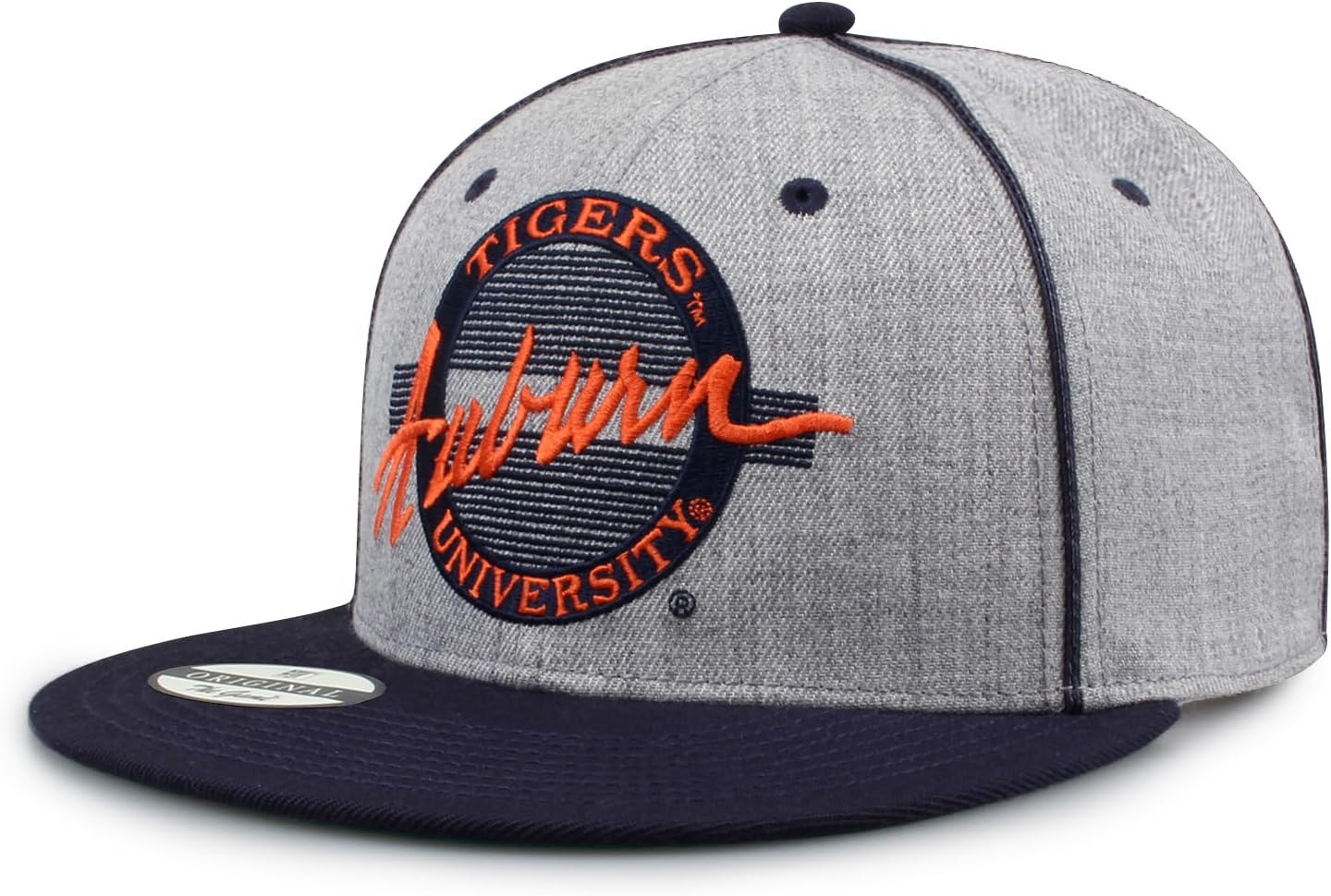 The Game NCAA Licensed, Auburn Tigers Flat Brim Snapback Hat - Image 2