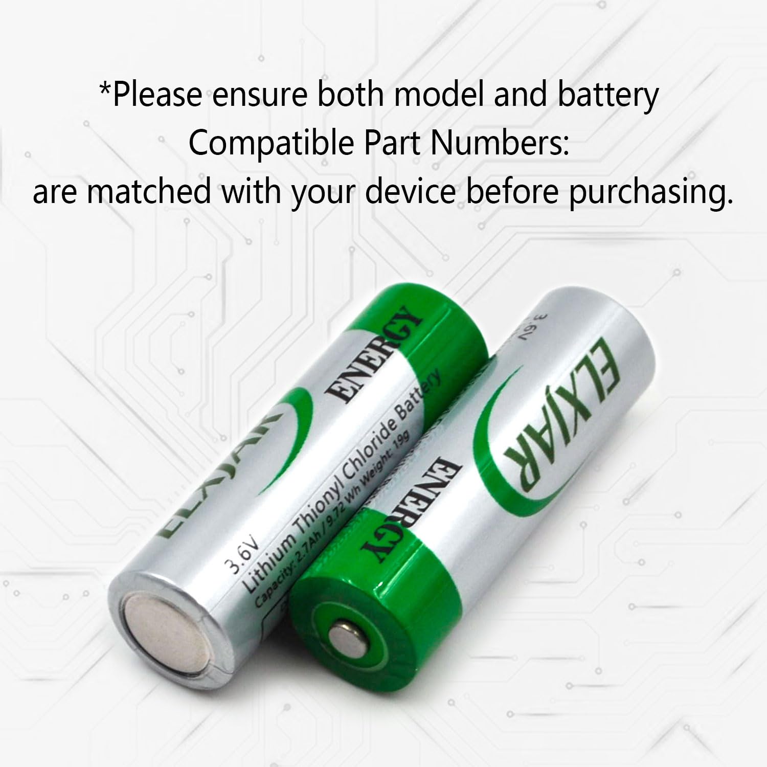 Amazon.com: Lunggwey (2-Pack) XL-060F AA 2400mAh 3.6V Lithium