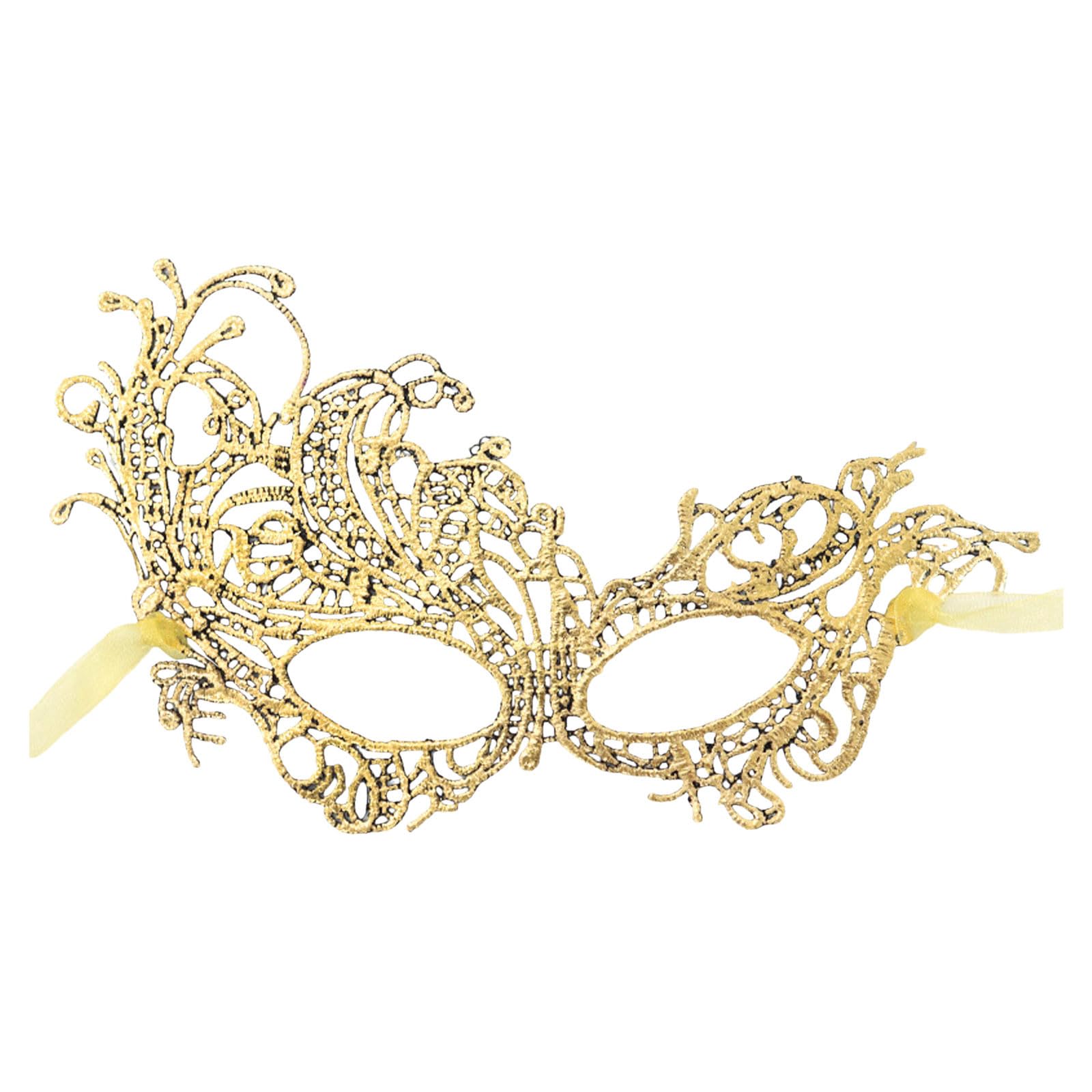 Lace Masquerade Mask For Women Venetian Party Mask Carnival Mask Rave Masquerade Mask Silver Masquerade Mask Carnival Party Dress Up Dress (Gold, One Size)