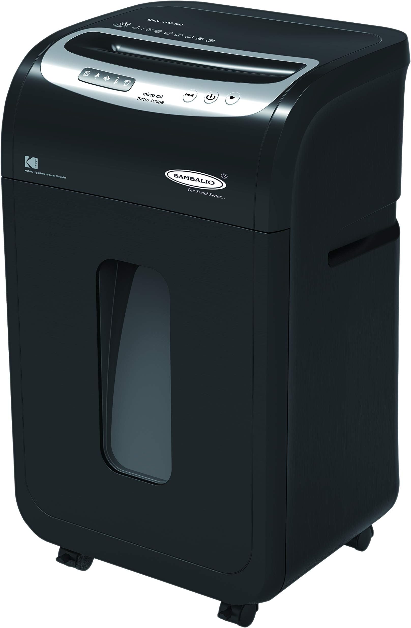 Bambalio BCC-9200 Paper/CD/Credit Card Micro Cut Shredder with 16 Sheets Capacity and 30 L Bin