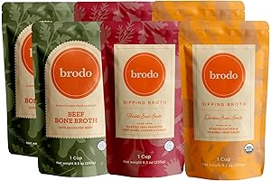 Brodo Bone Broth Variety Pack: Hearty, Immune-Boosting Kosher Bone Broth
