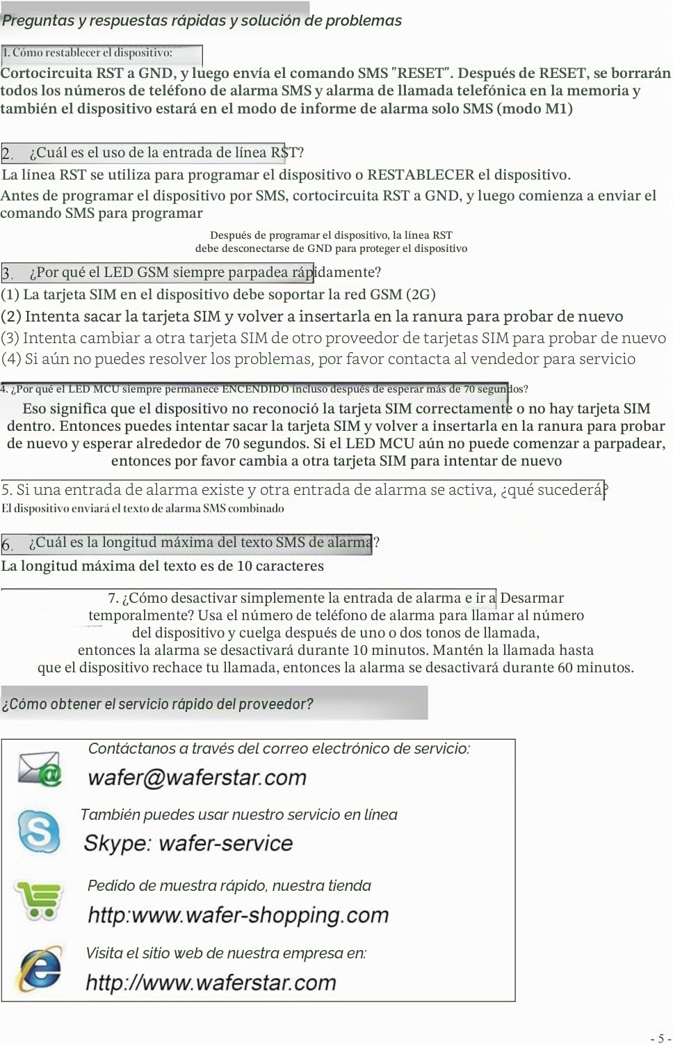 MAGT Alarma Sms Sistema Alarma, inalámbrico Mini Sistema de Alarma de Seguridad for el hogar Inteligente 8 Canales Llamada de Alarma Inteligente por SMS for Seguridad en el hogar