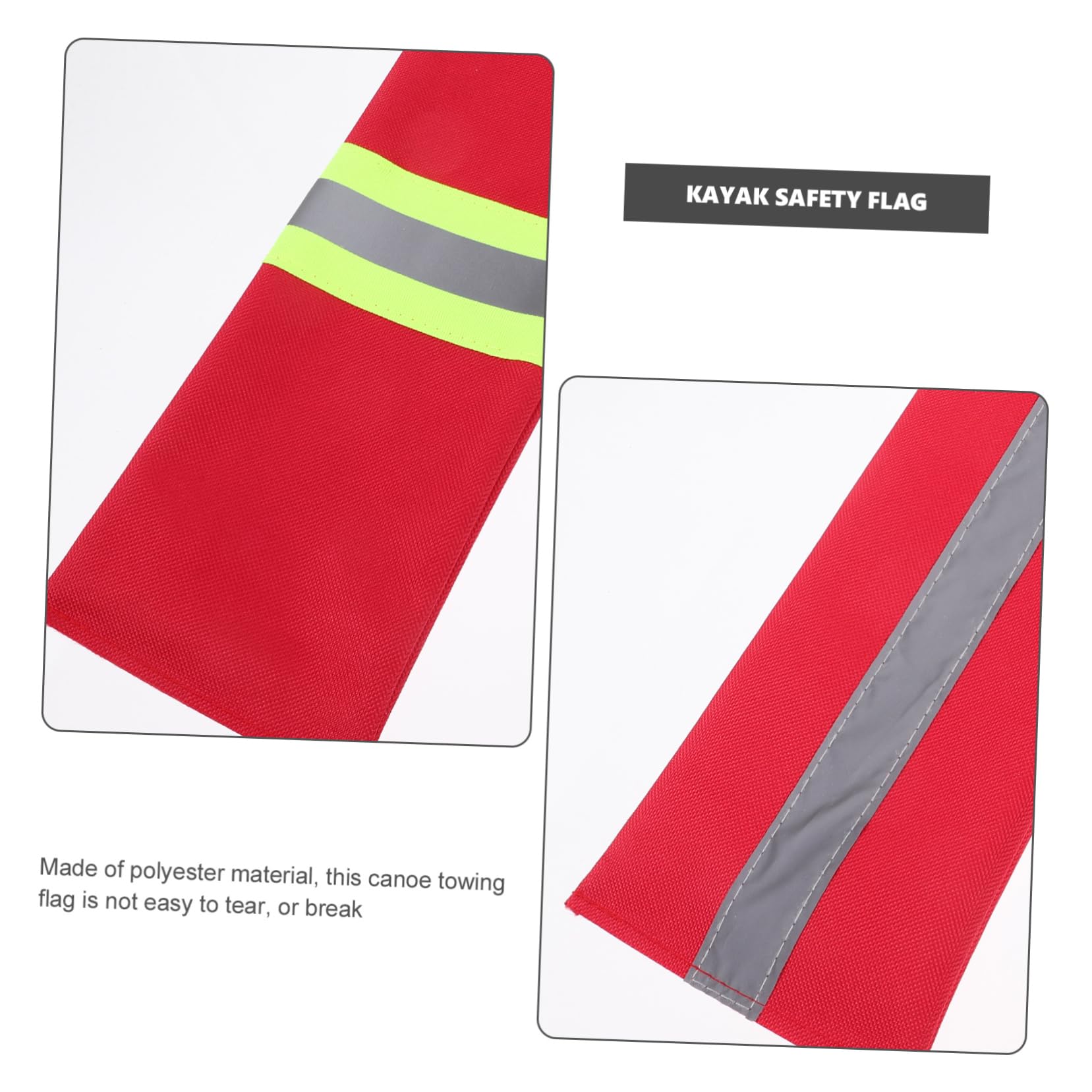 Toyvian Bandera De Advertencia De Seguridad De Arrastre Accesorios De Pesca para Kayak Bandera De Seguridad para Kayak Banderas Bandera De Kayak Bandera De Remolque De Kayak Bandera De
