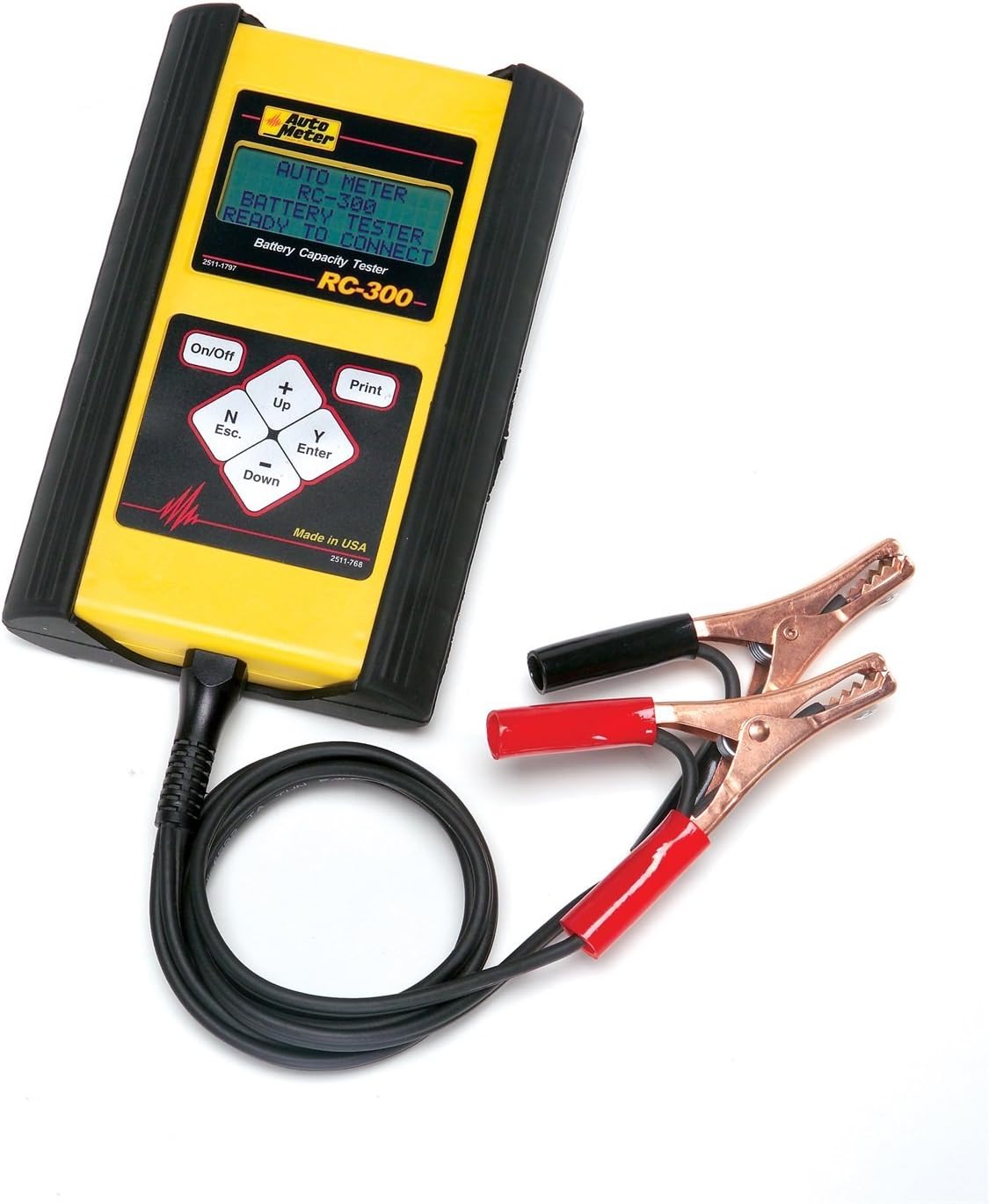 AUTO METER RC300 Handheld SLA Battery Tester, Black