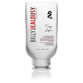 Billy Jealousy Fuzzy Logic Strengthening Mens Shampoo, Adds Volume, Prevents Hair Loss, Promotes Circulation & Healthy Growth, Peppermint Scent