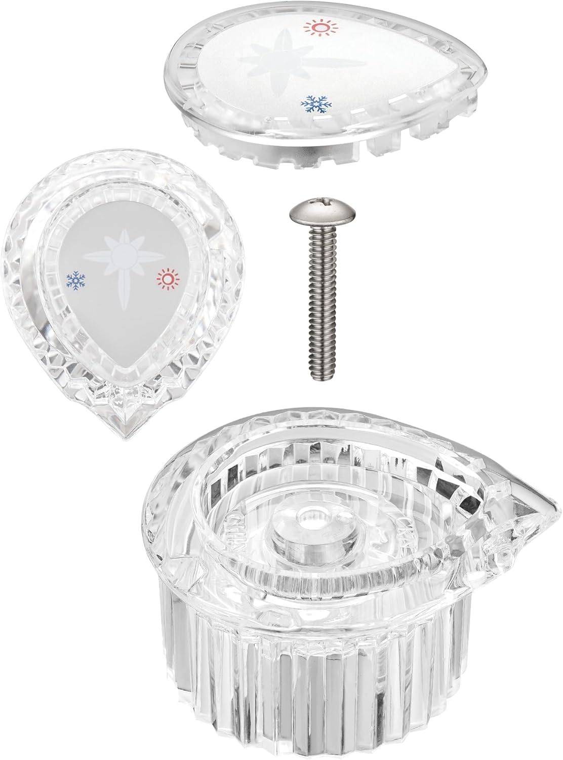 Replacement for Moen Fit Posi-Temp (100710) One-Handle Tub& Shower Knob Handle Kit, Chrome