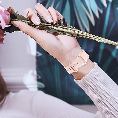 Miniatura 38 de Getino Compatible con Fitbit Sense 2/Sense Bands/Versa 4/Versa 3 bandas para mujeres y hombres, accesorios deportivos de silicona, correa para reloj