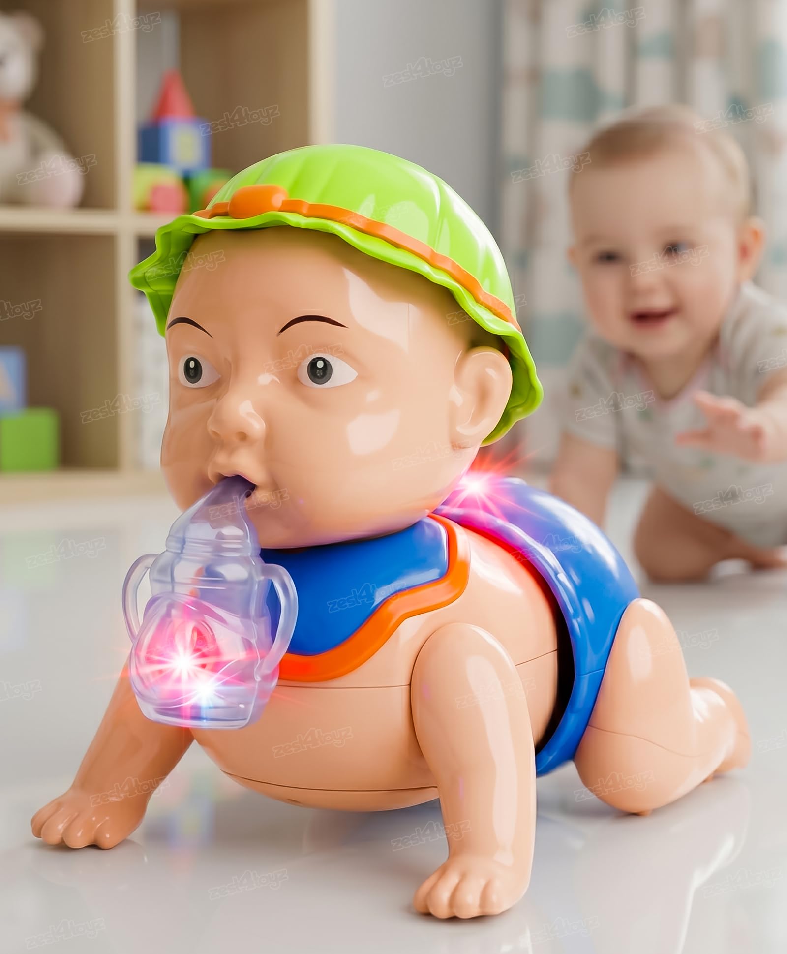 Zest 4 Toyz Crawling Baby Toy | Musical Toys for Kids | Baby Toys for 6 to 12 Months with 3D Light & Sound | Interactive Learning Toys for Babies Toddlers Infants | Birthday Gift for Kids - Multicolor-image-44