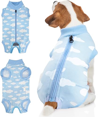 BENCMATE Traje de recuperación para perro, mameluco de recuperación para perro después de una cirugía, camisa profesional de recuperación con
