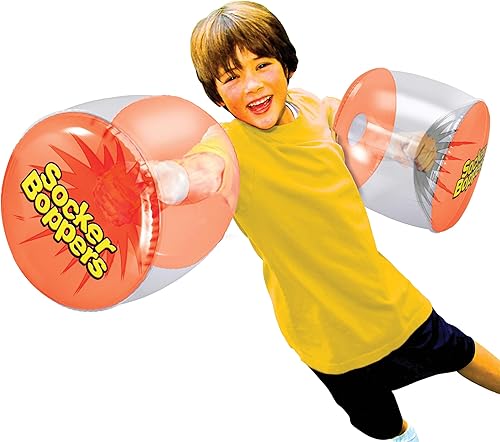 Miniatura 2 de Socker Boppers Almohadas inflables de boxeo, un par de boppers, transparente, caja y Bop, vinilo duradero, salida activa que ayuda en la agilidad,