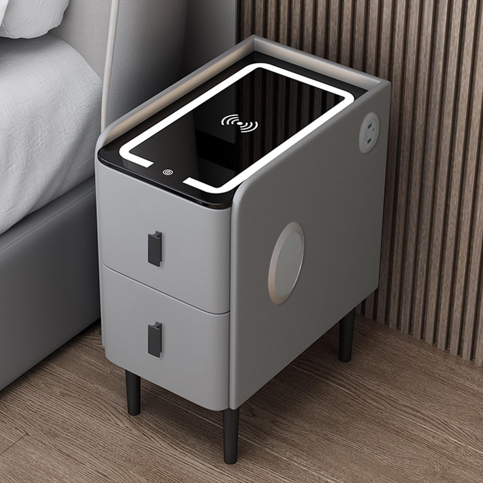 Table de chevet LED au design moderne pour habiller une chambre à coucher raffinée