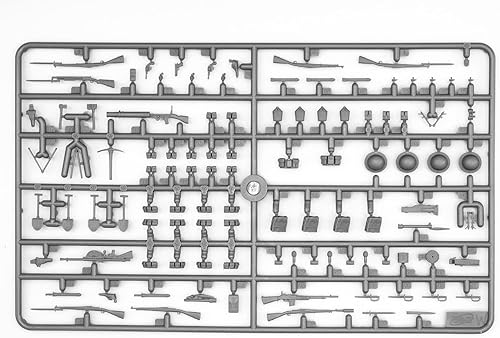Miniatura 8 de ICM 35689 Figuras militares de plástico Modelos Infantería de Estados Unidos (1917) (4 Figuras) - Escala 1:35