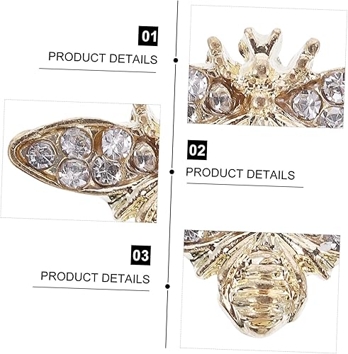 Miniatura 9 de 10 piezas de diamantes de imitación de abeja para decoración de ceremonias de boda, mini cristales, dijes de uñas, joyería de cristal de uñas 3D,