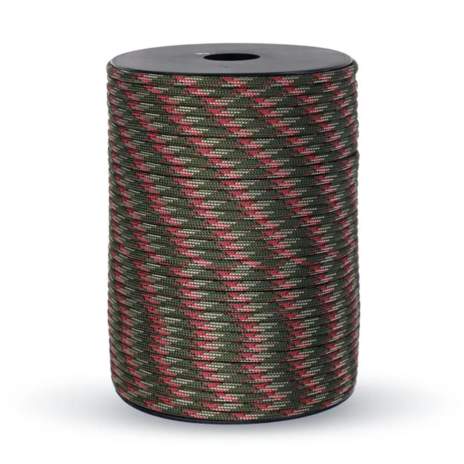 Paracord Paracord-Seil, 30/50/100 m, Achsseil, Standard-9-adriges, 4 mm, Outdoor-Fallschirmschnur, Survival-Regenschirm, Zelt, Umhängeband(Color-04,100M)