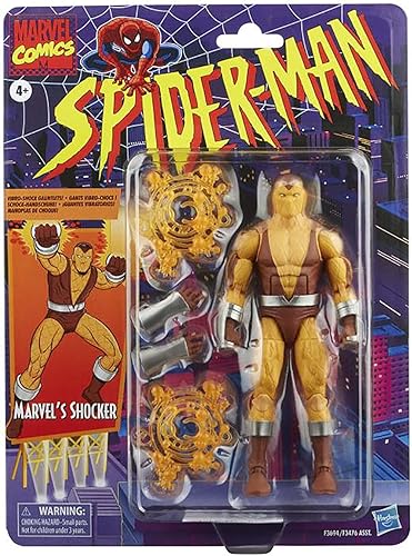 Miniatura 7 de Spider-Man - Figura de acción de 6 pulgadas de la serie Leyendas de Marvel, incluye 4 accesorios: 2 manos alternativas, 2 explosiones FX