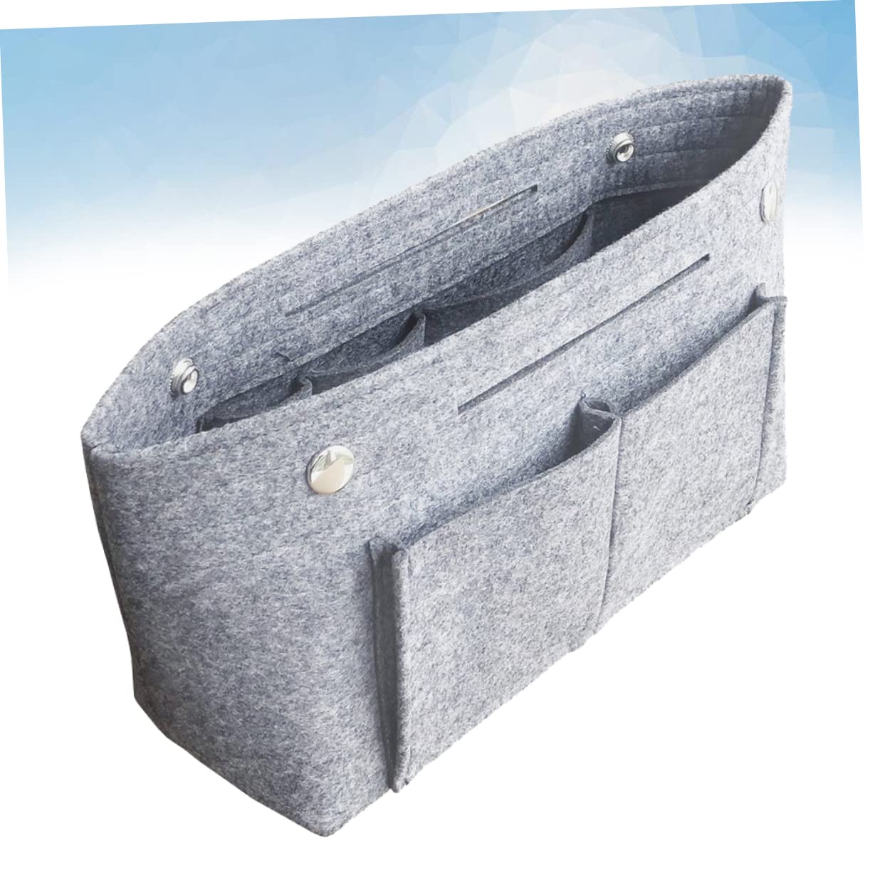Paquet de Toilette Portable Trousse de Maquillage en Feutre pour Organiser Cosmétiques Grosse Capacité en Tissu Compact pour Voyage d'affaires et Salle de Sport