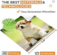 Vista 2 de Paño de limpieza de microfibra para gafas - Paño de limpieza de lentes - Paño de limpieza de lentes - Paño de limpieza de gafas de microfibra