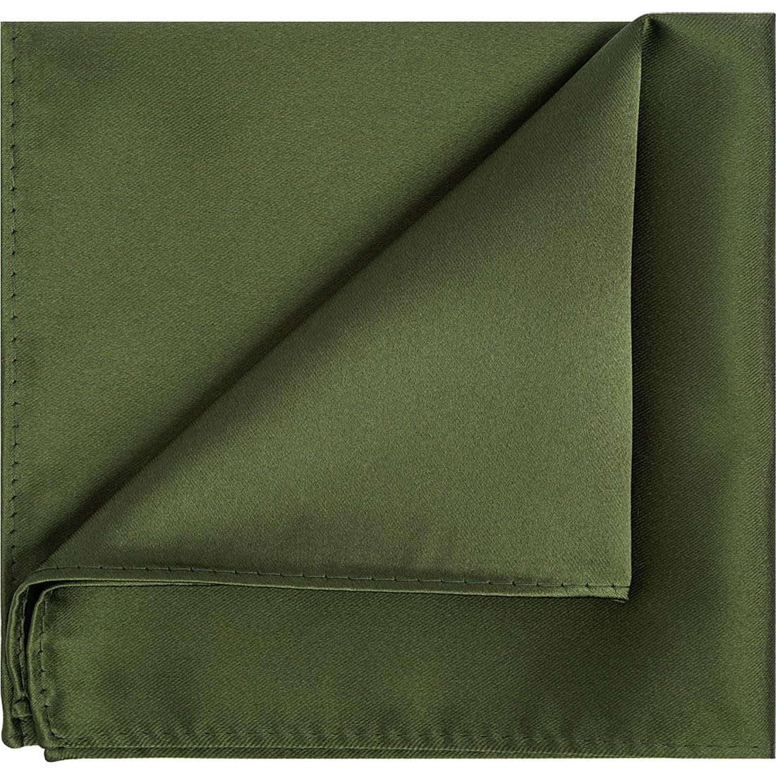 KissTies 1PC/6PCS Satin Pocket Square Solid Color Handkerchief + Gift Box