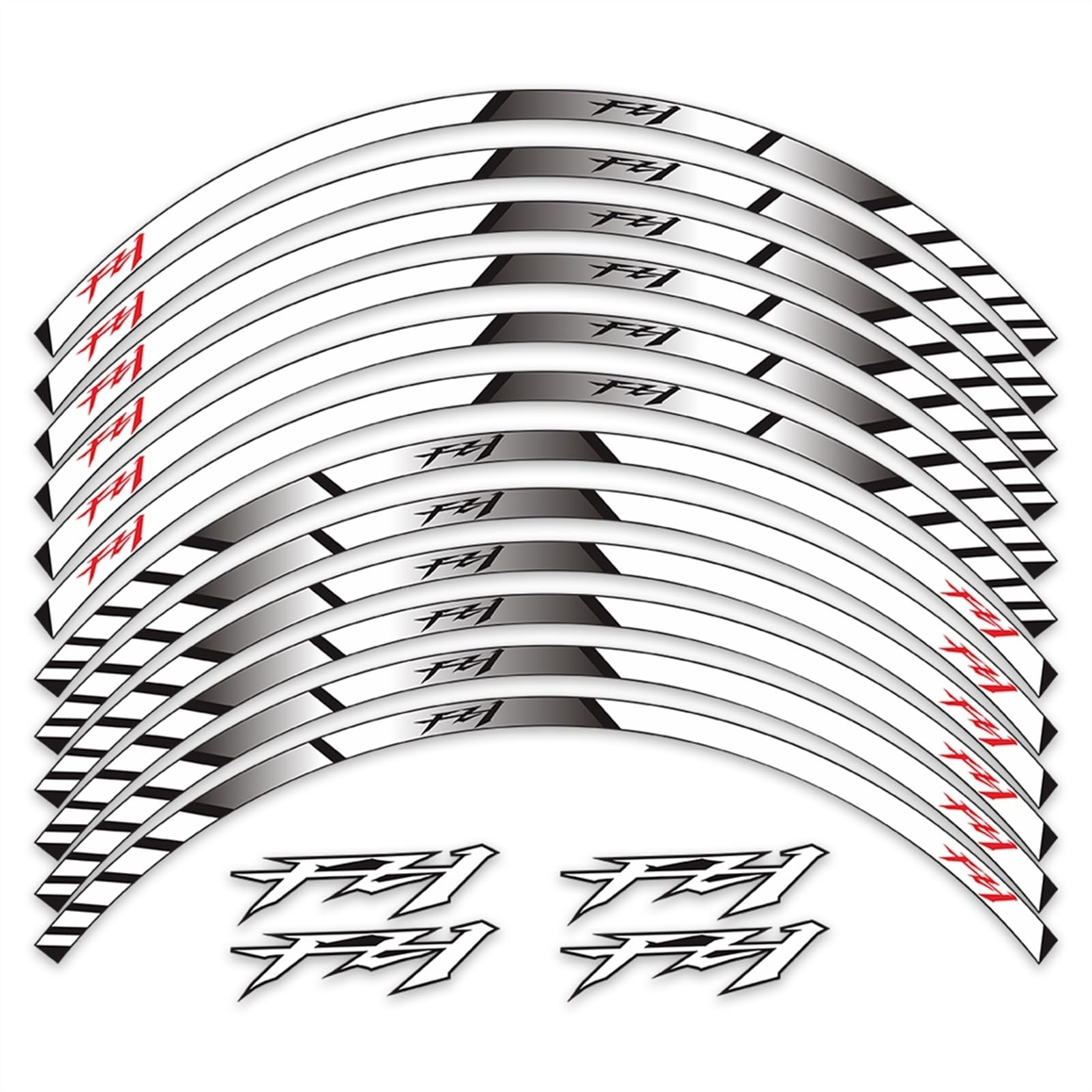 Motorcycle Wheel Stickers for Yamaha FZ1 FZ 1 FZ-1 Wheel Rim Sticker