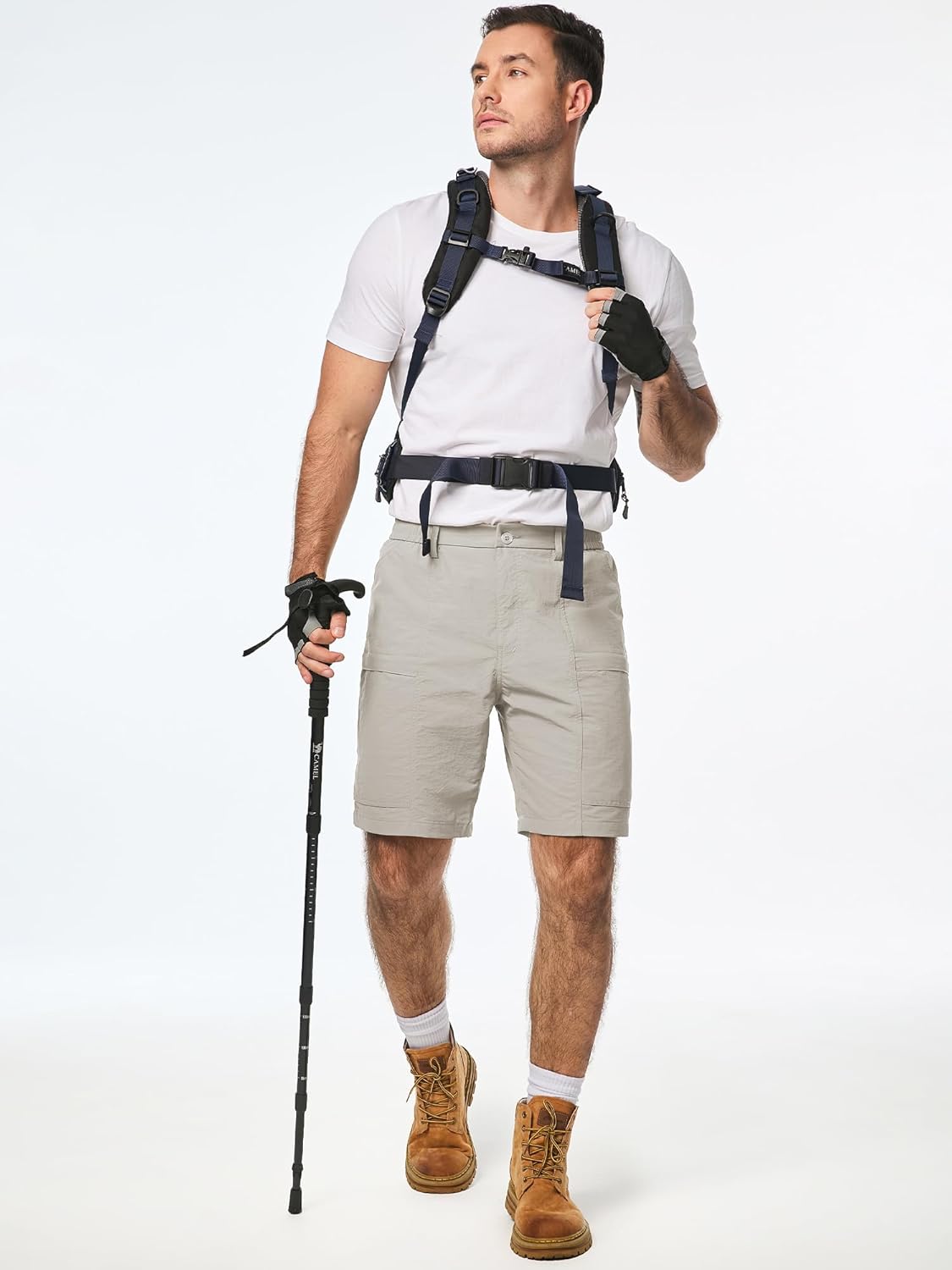 JMIERR Mens Hiking Cargo Shorts Casual Stretch Water Resistant Quick-Dry Lightweight Shorts Mens Golf Shorts with 5 Pockets - Image 8