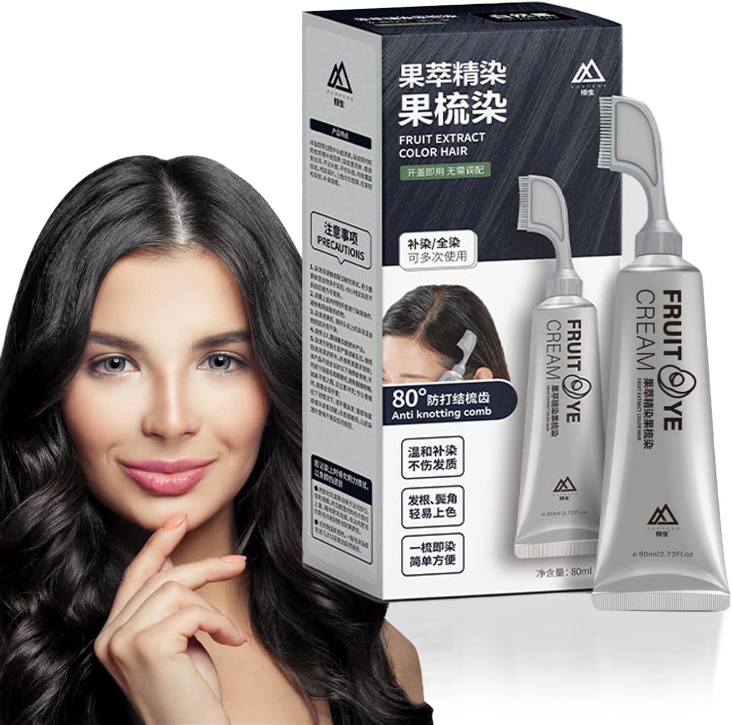 Amazon.com : Fruit-Essence-Hair-Dyeing-Comb,Natural Plant Fruit Hair ...