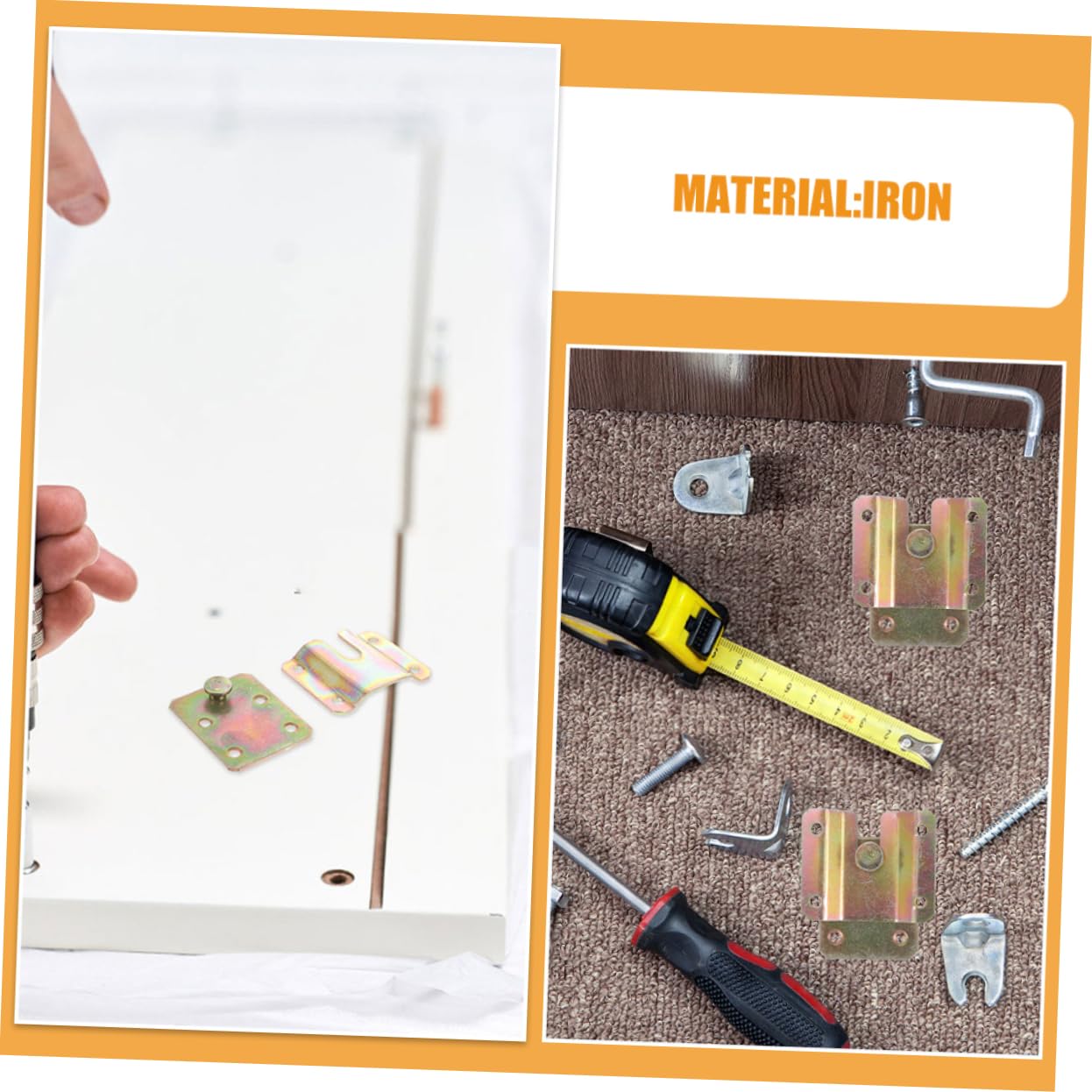 Uonlytech 12pièces Crochets Emboîtables Pour Cadres Photo Supports De Fixation Pour Tableaux Et Miroirs Fixations Murales Robustes