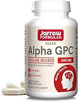 Vista 1 de Jarrow Formulas Alpha GPC 300 mg - 60 cápsulas vegetales - Apoya la función cerebral - Hasta 60 porciones