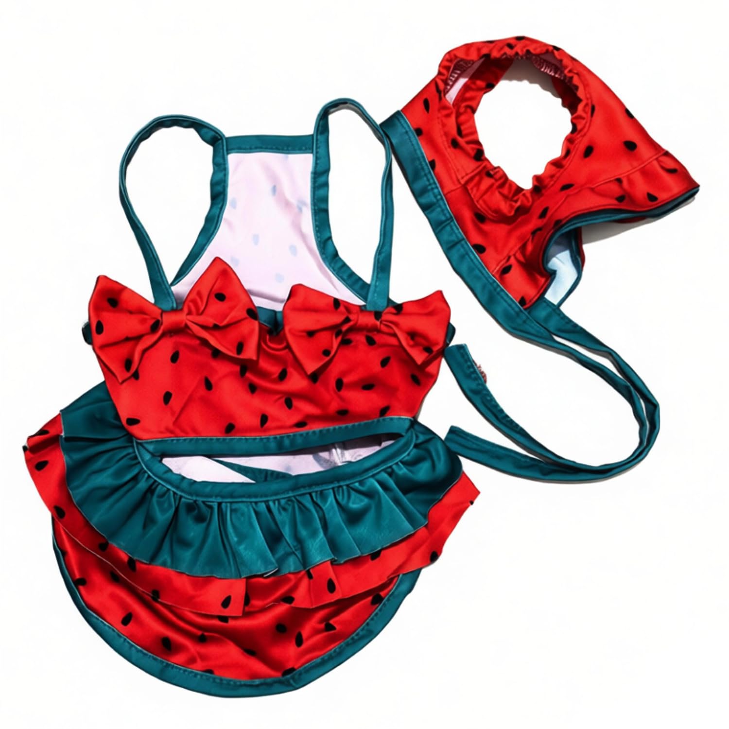 Costume de fruits pour petits chiens et chats pastèque taille M pour Noël