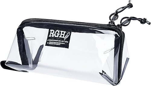 Rough Enough Clear TSA - Neceser de maquillaje aprobado por la TSA, estuche para cosméticos, kit de afeitado, accesorio esencial de viaje con