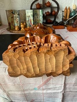 Amazon.co.jp: 木彫 恵比寿天 置物 七福神 縁起物 木製彫刻