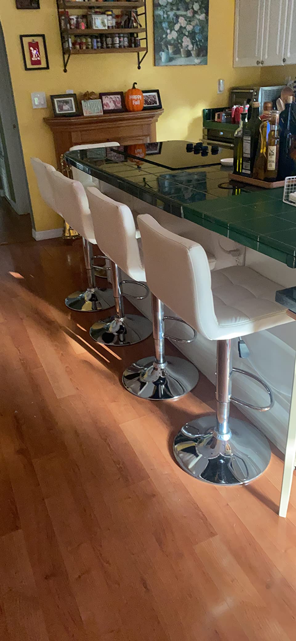 17/mo Finance Furmax Bar Stools Modern Pu Leather Swivel Adjustable