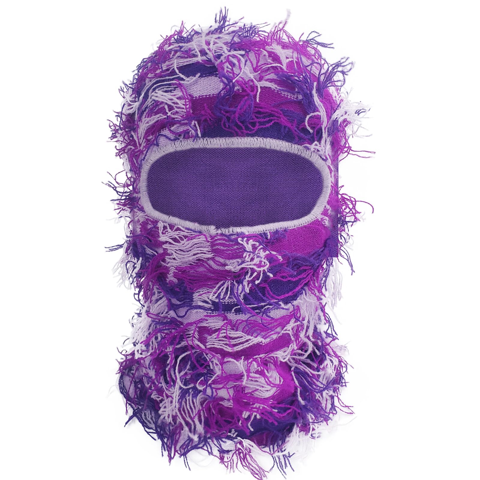 Ezovino Distressed Balaclava Ski Mask, Knitted Full Face Mask for Men/Women