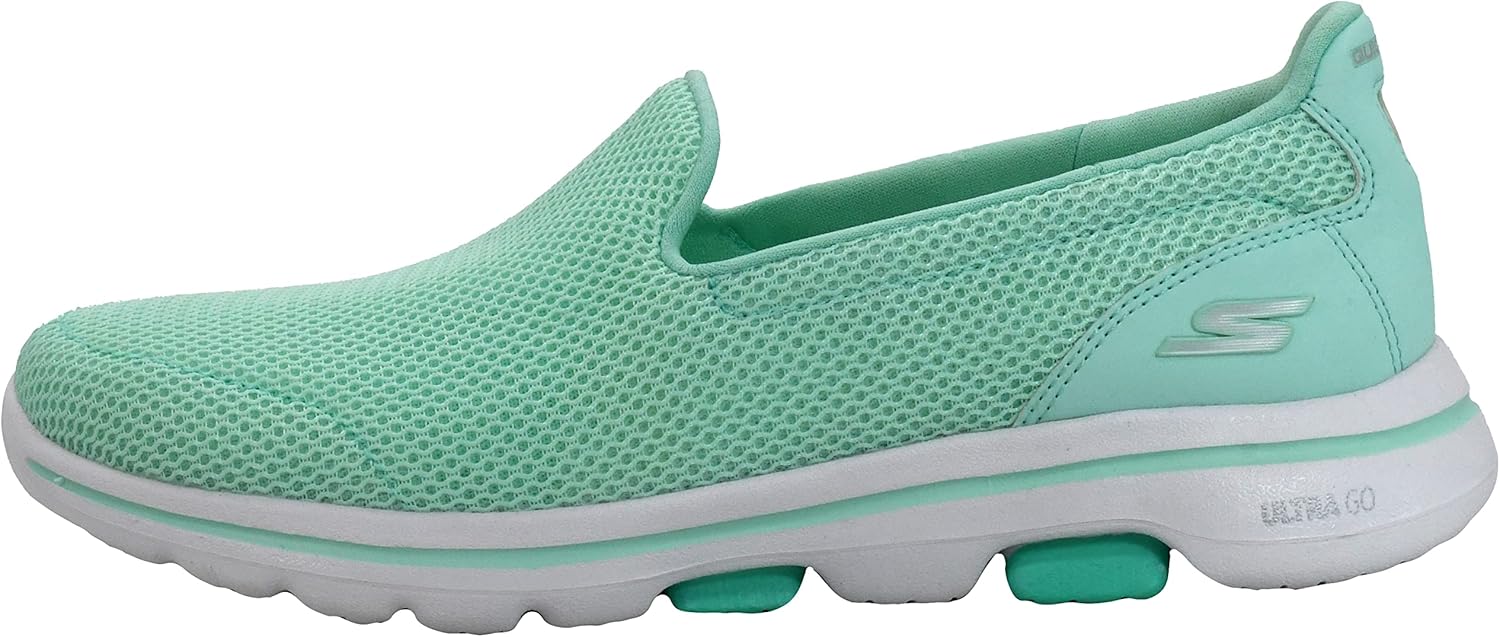 Skechers Women's Go Walk 5 Sneaker 6 Mint