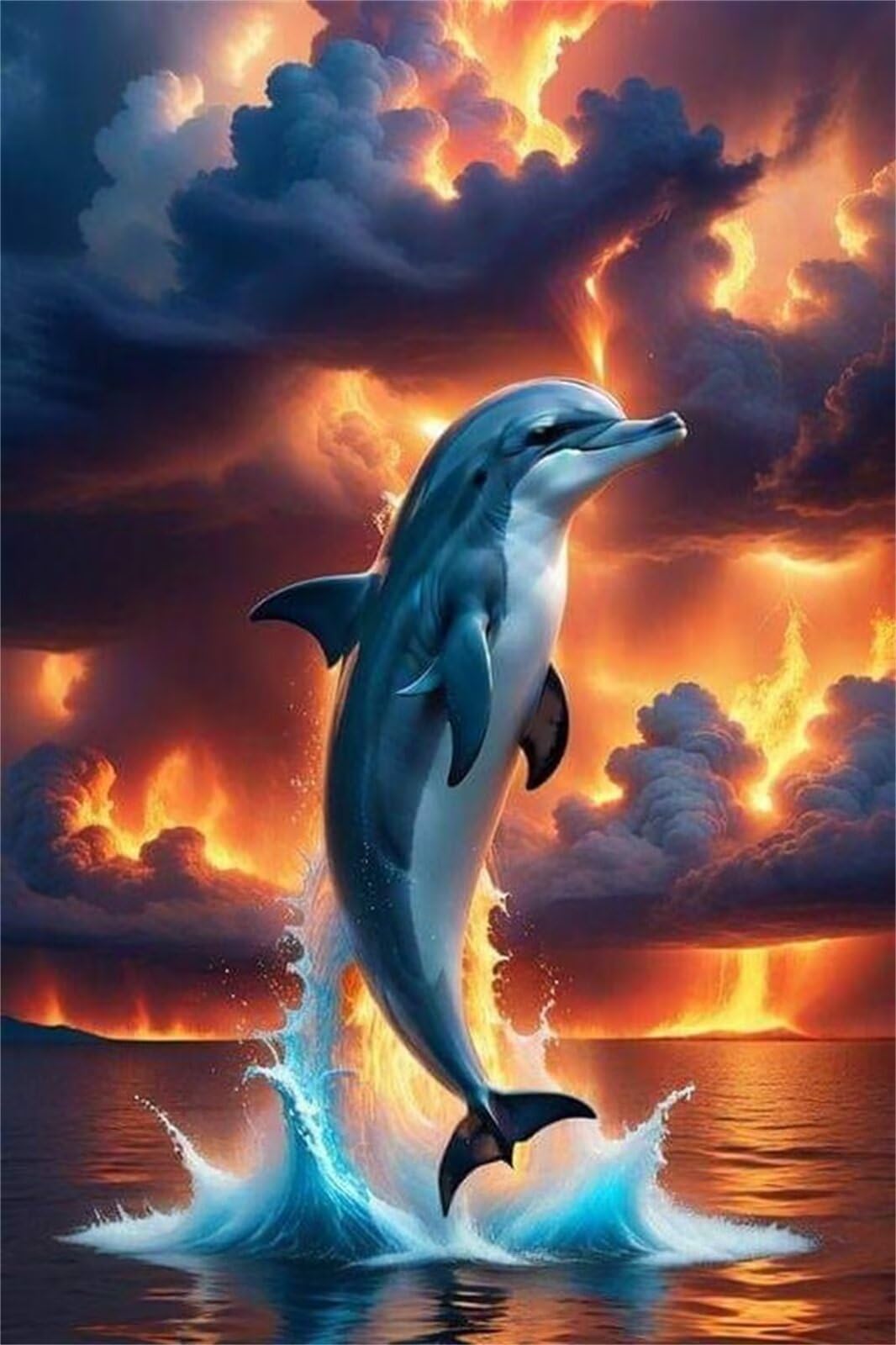 Puzzle 2000 Pezzi Oceano Delfini Puzzle Classici, Giochi Rilassamento e Intelligence, Puzzles Impossible, Idea Regalo Uomo e Donna