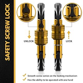 Rhino Produxs 12kN (2697 lbs) Heavy Duty Carabiner Clips, for Securing Pets, Outdoor, Camping, Hiking, Hammock, Dog Leash Harness, Keychains