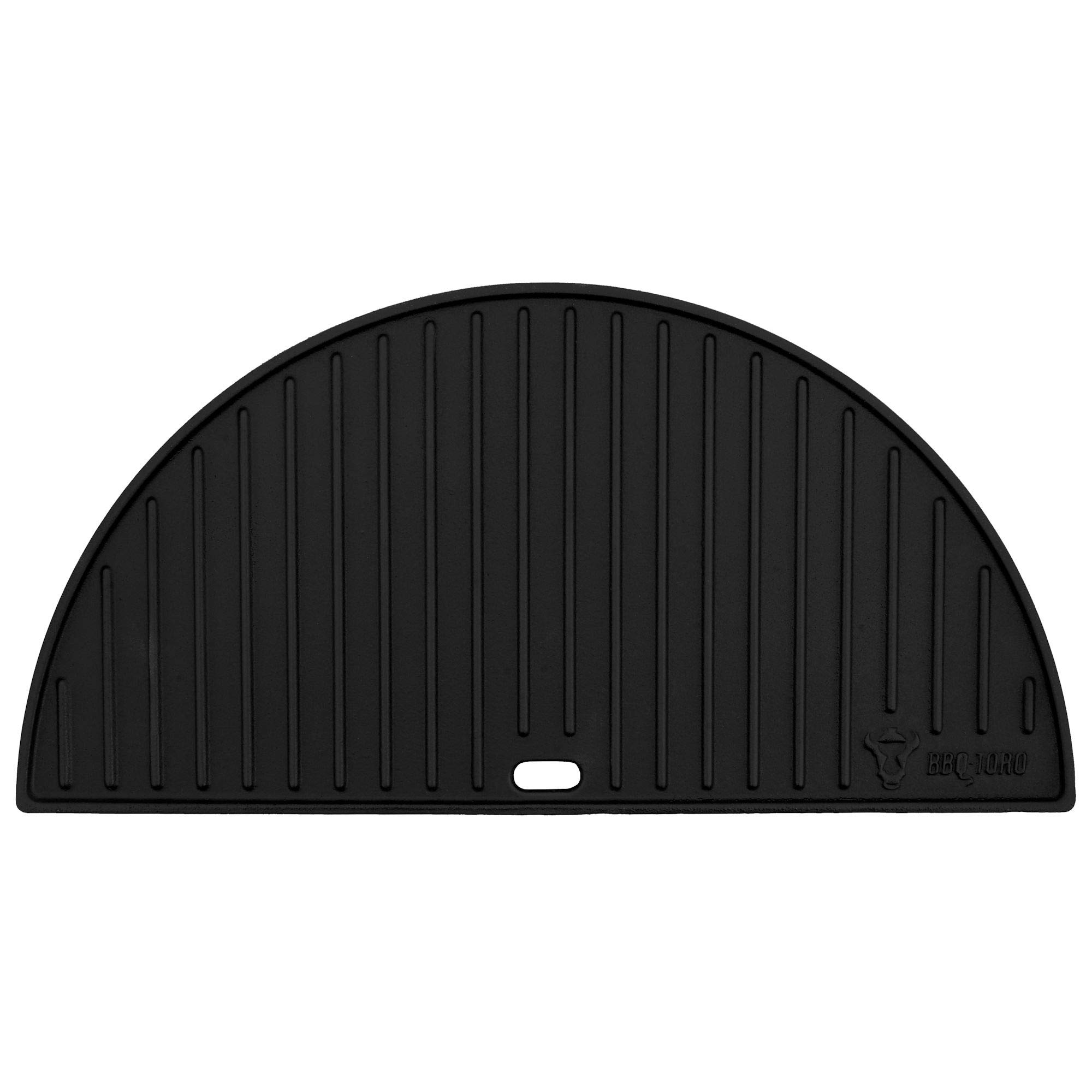 BBQ-Toro Gietijzeren grillplaat met handgrepen, 42 cm, omkeerbare plaat, geëmailleerd