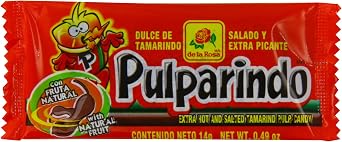 Pulparindo Extra Hot and Salted Tamarind Pulp Candy - 20 ct