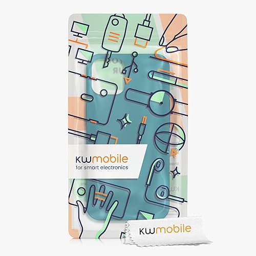 Miniatura 7 de kwmobile Funda compatible con Apple iPhone 12 mini - Funda de silicona TPU con acabado suave - Blue Reef