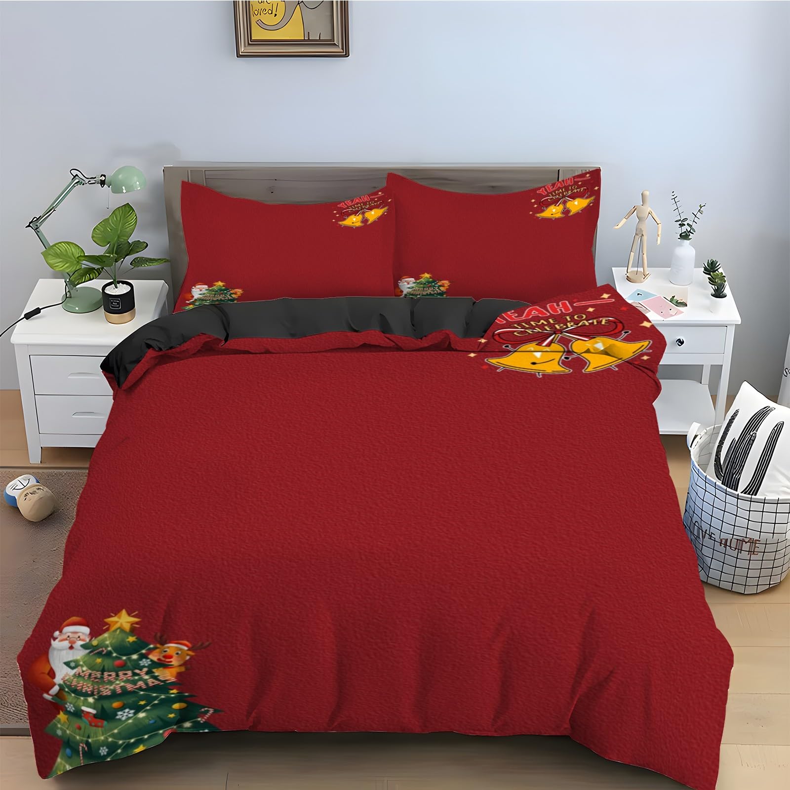 Voeux de Nouvel an parure de lit 90x190, le cadeau idéal pour les fêtes