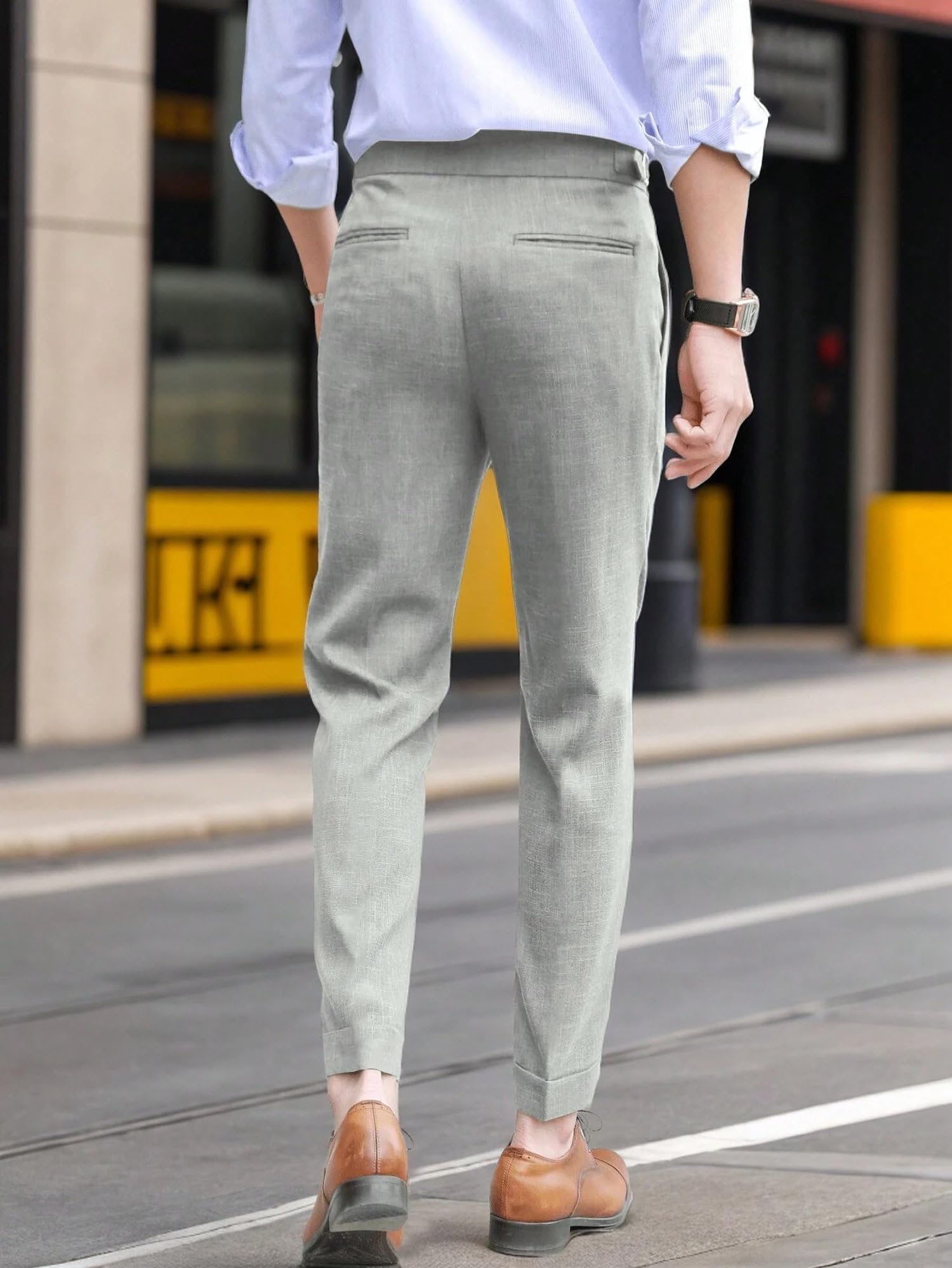 Lymio Pantaloni per gli uomini || Casual Pantaloni Uomo || Stile solido Pant || Patten elegante con pantaloni (TR-46-50)