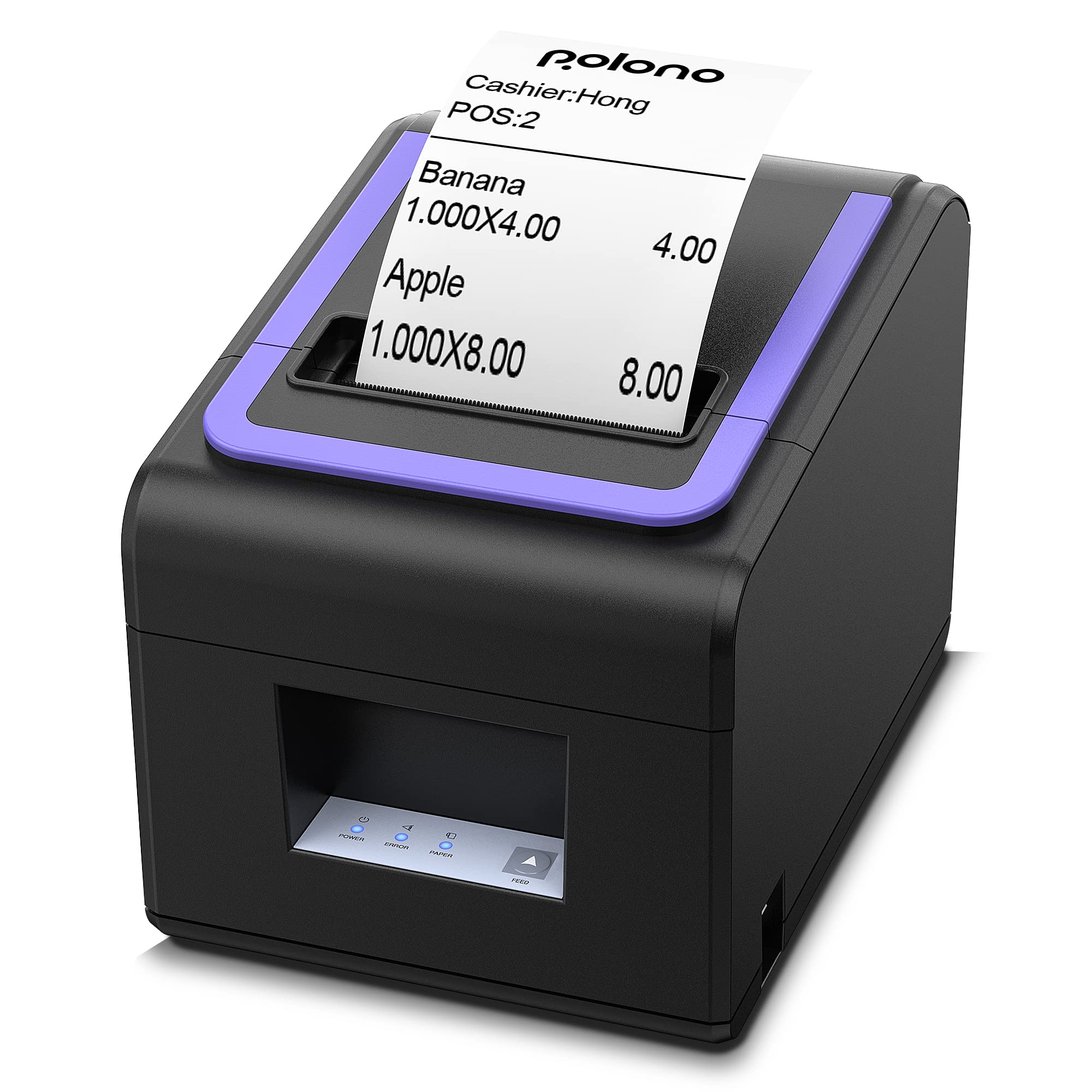 Buy Receipt Printer, 3 1/8" 80mm POLONO PL330 Direct Thermal Receipt