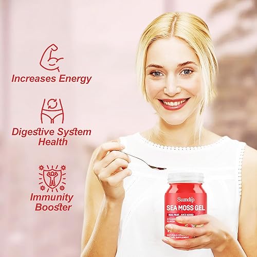 Miniatura 5 de Gel de musgo de mar, gel de musgo marino irlandés vegano crudo, apoyo inmunológico y digestivo, suplementos antioxidantes minerales vitamínicos,