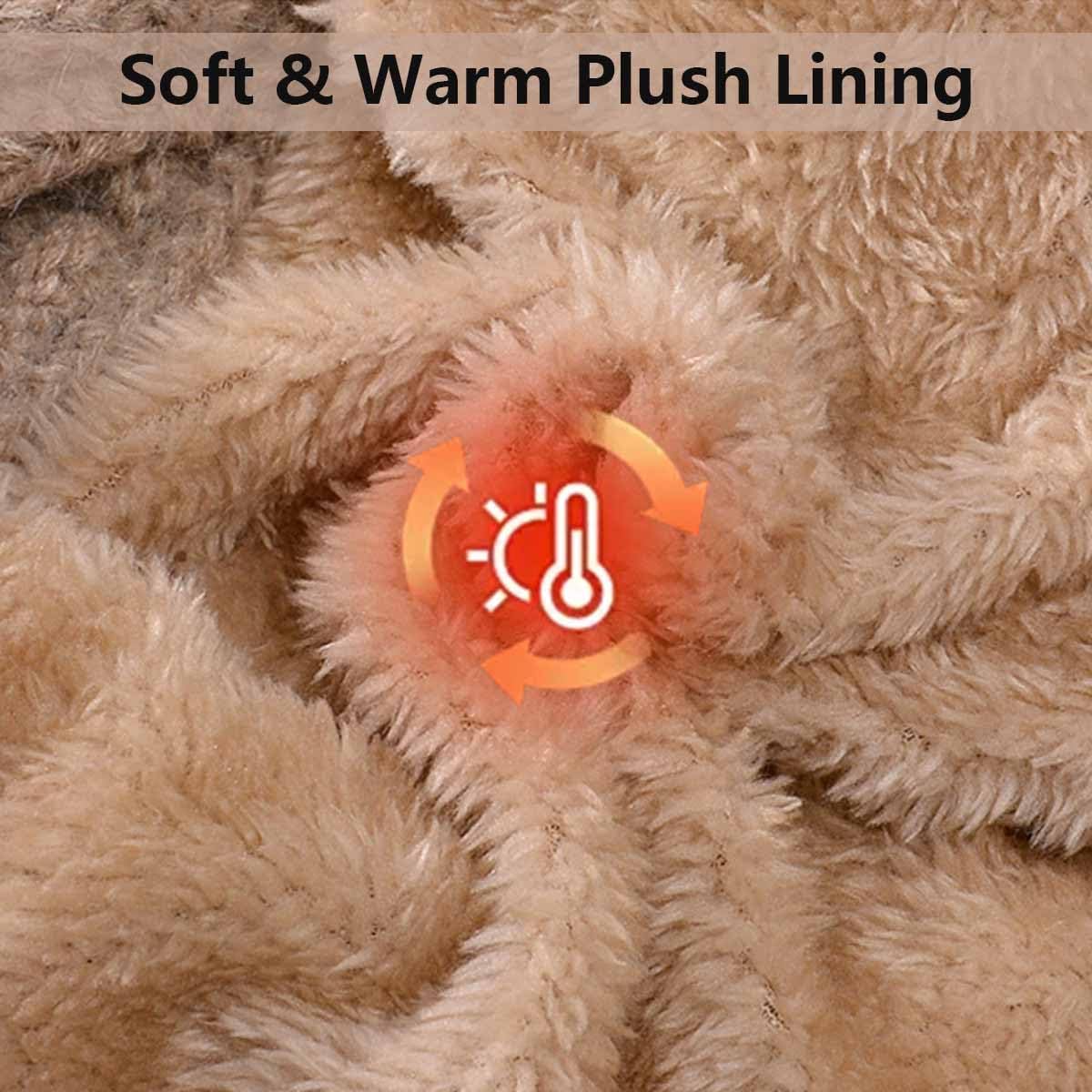 3 in 1 Beanie Hat with Scarf and Mask, Upgrade Women's Knitted Ski Hat, Winter Cold Resistant Hat Face Mask Hooded Scarf - Image 2