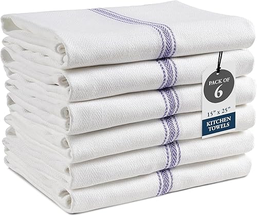 Miniatura 34 de LANE LINEN Juego de 24 toallas de cocina 100% algodón natural absorbentes para cocina, paños de lavado reutilizables, lavables a máquina, 14 x 25