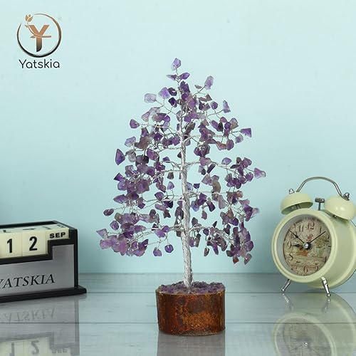 Miniatura 6 de Cristales de amatista, árbol de la vida de cristal, decoración de chakras, regalo de inauguración de la casa, decoración de Feng Shui, regalos
