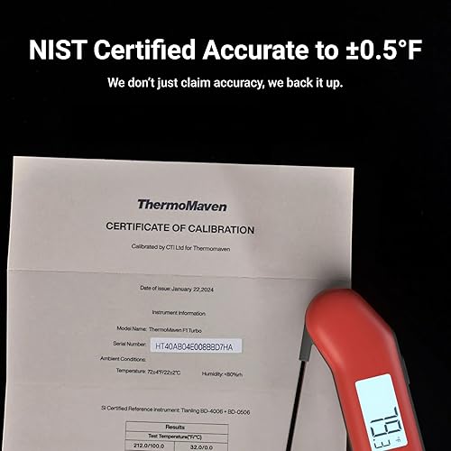 Miniatura 3 de ThermoMaven ProfessionaI - Termómetro digital para carne, lectura instantánea 3 veces más rápida de 0.5 segundos, precisión certificada por NIST
