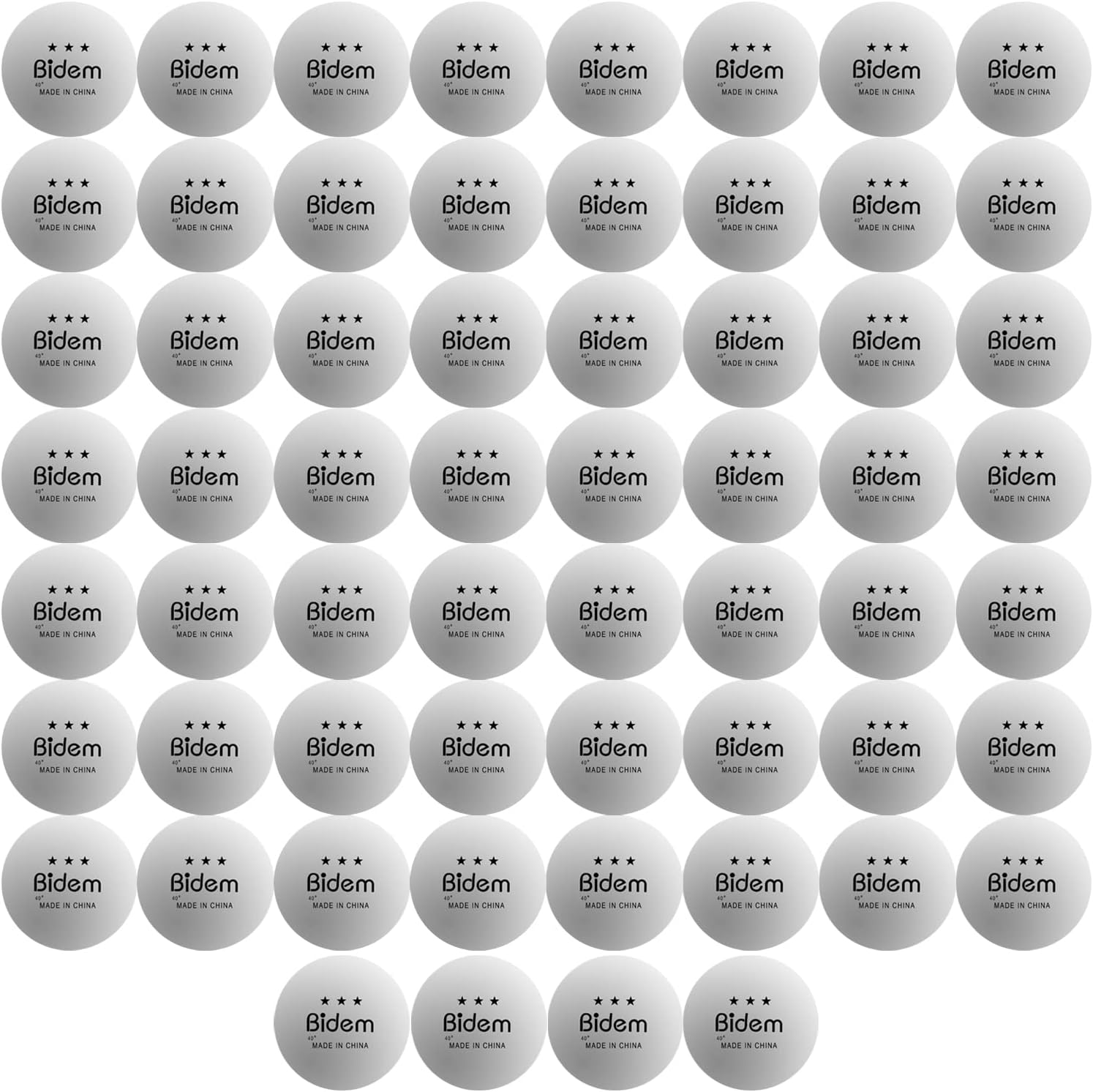 Bidem Ping Pong Balls, Advanced 3Star Table Tennis Balls